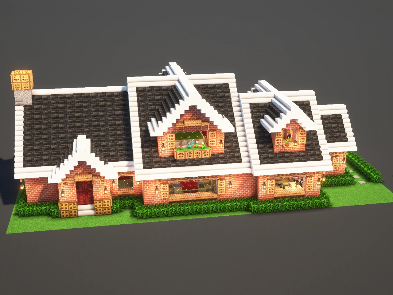 Suburban House - Minecraft Build Guide
